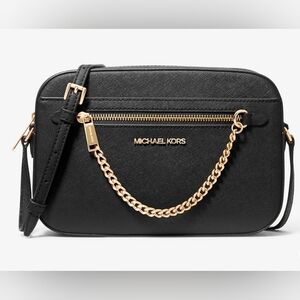 Michael Kors Black Leather Crossbody Bag Excellent Condition